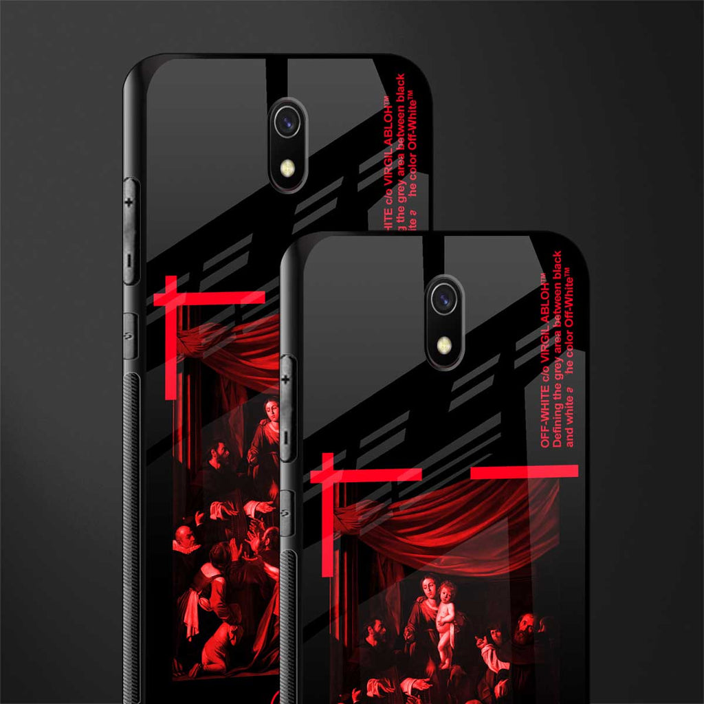 madonna of the rosary glass case for redmi 8a image-2