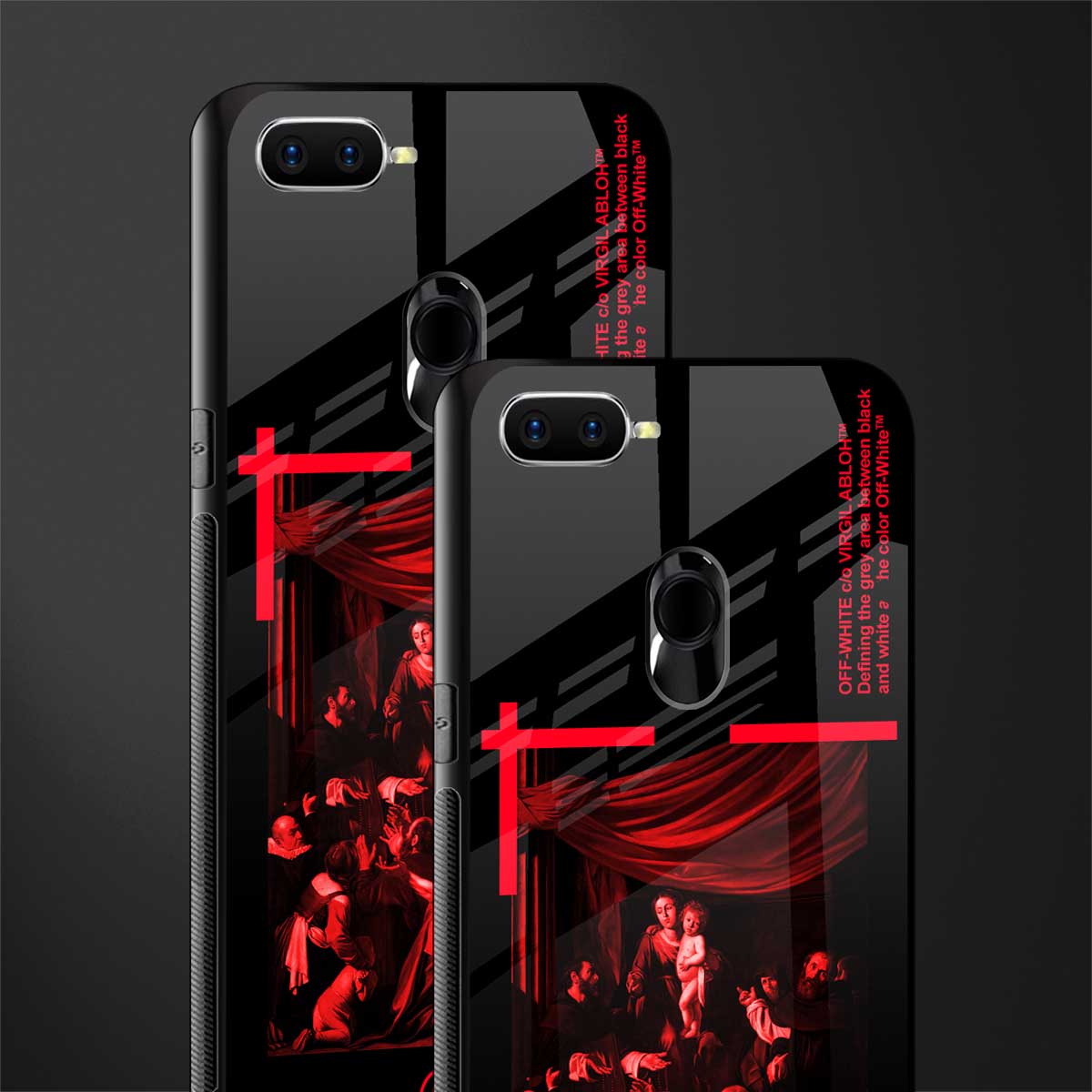 madonna of the rosary glass case for oppo a7 image-2