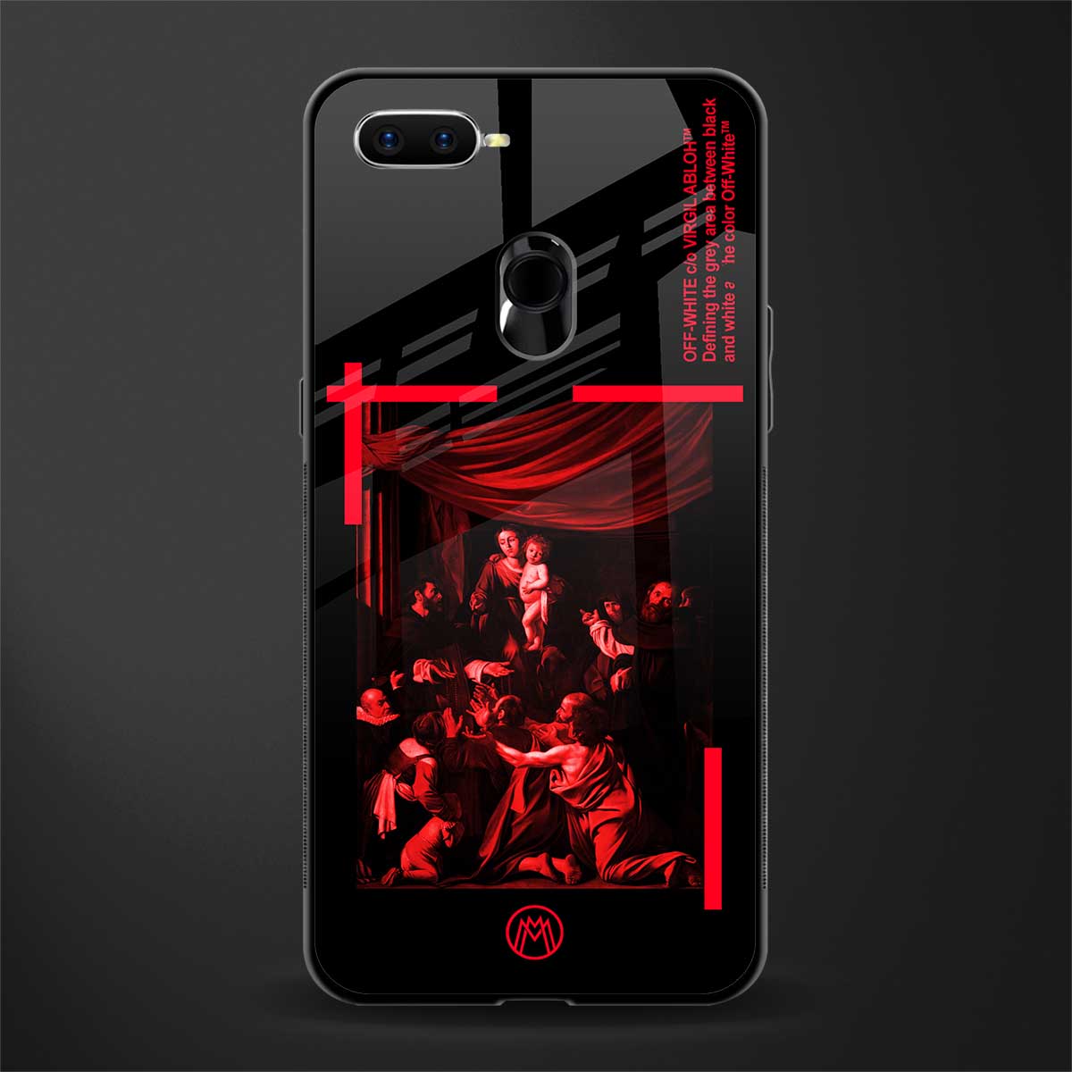 madonna of the rosary glass case for oppo a7 image