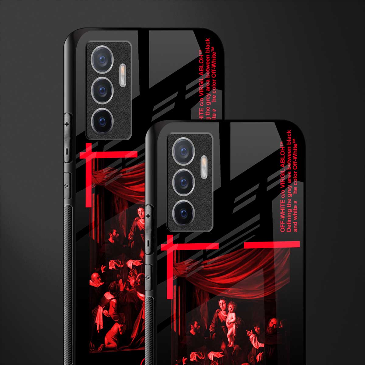 madonna of the rosary glass case for vivo v23e image-2