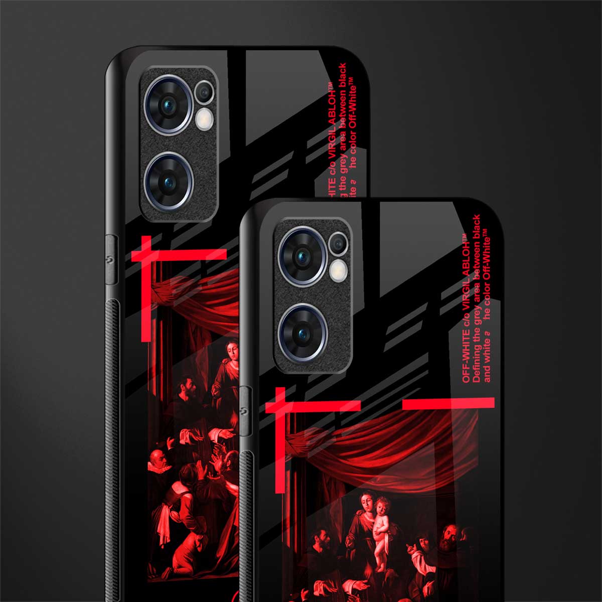 madonna of the rosary glass case for oppo reno7 5g image-2