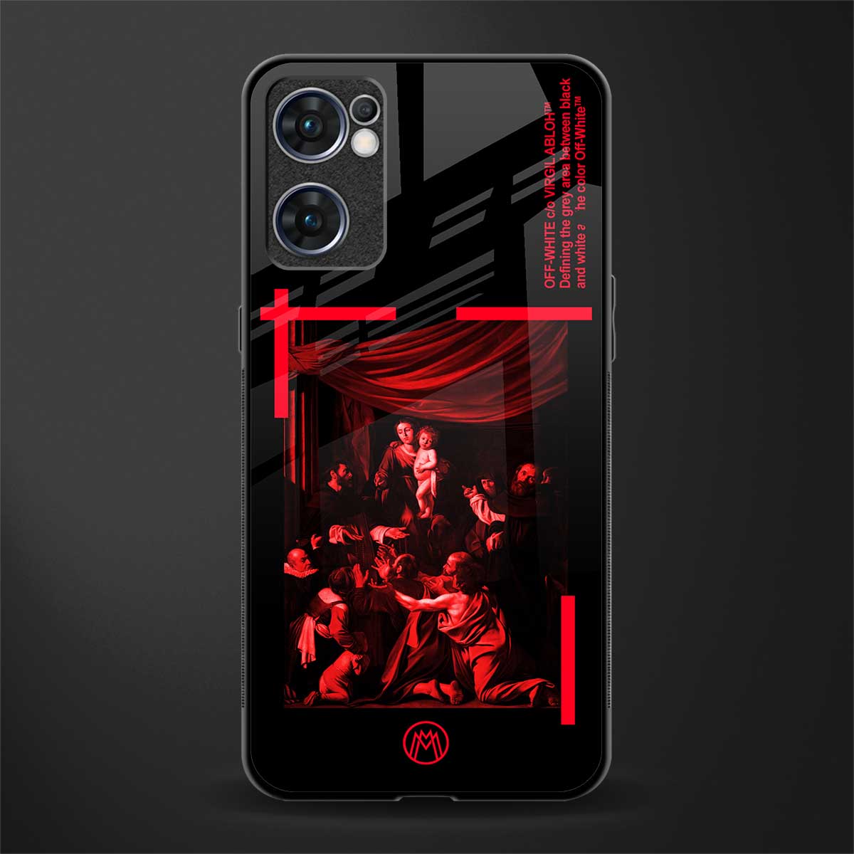 madonna of the rosary glass case for oppo reno7 5g image