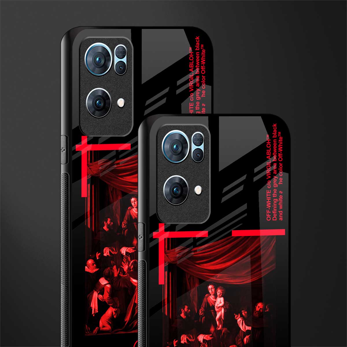 madonna of the rosary glass case for oppo reno7 pro 5g image-2