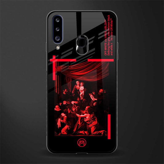 madonna of the rosary glass case for samsung galaxy a20s image
