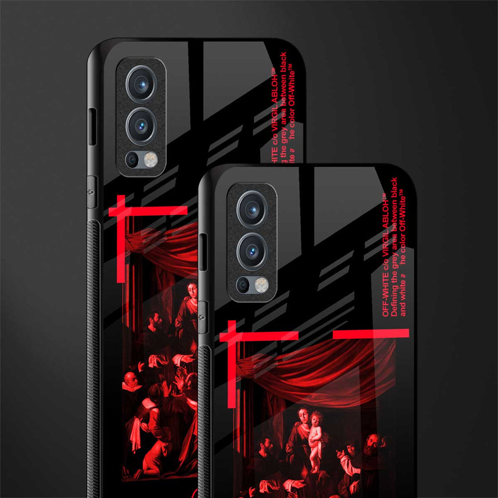 madonna of the rosary glass case for oneplus nord 2 5g image-2