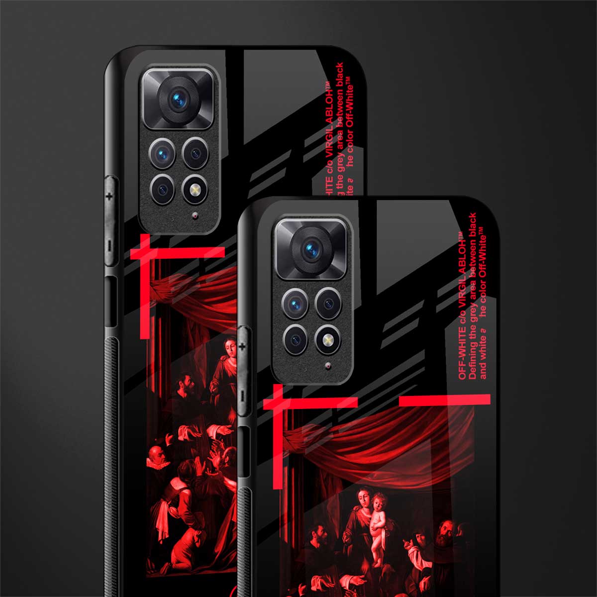 madonna of the rosary glass case for redmi note 11 image-2