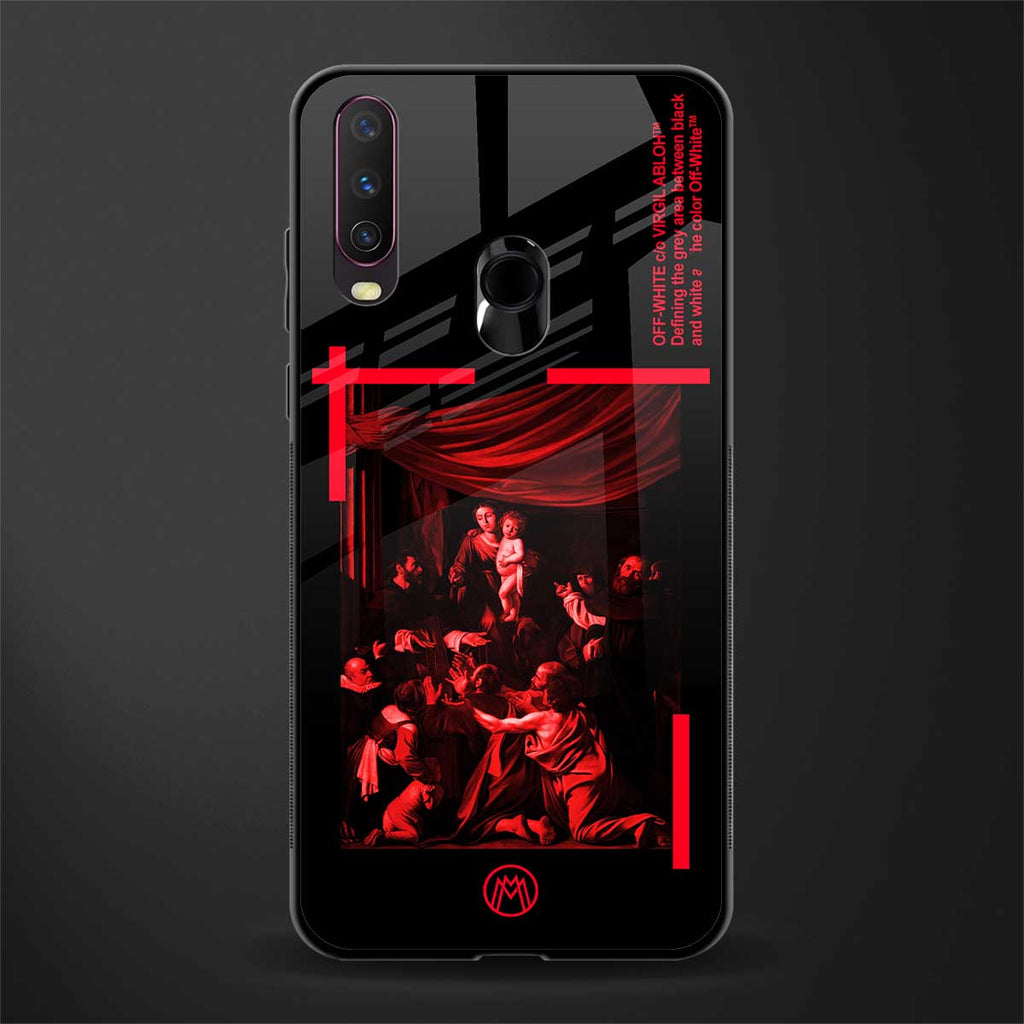 madonna of the rosary glass case for vivo y17 image