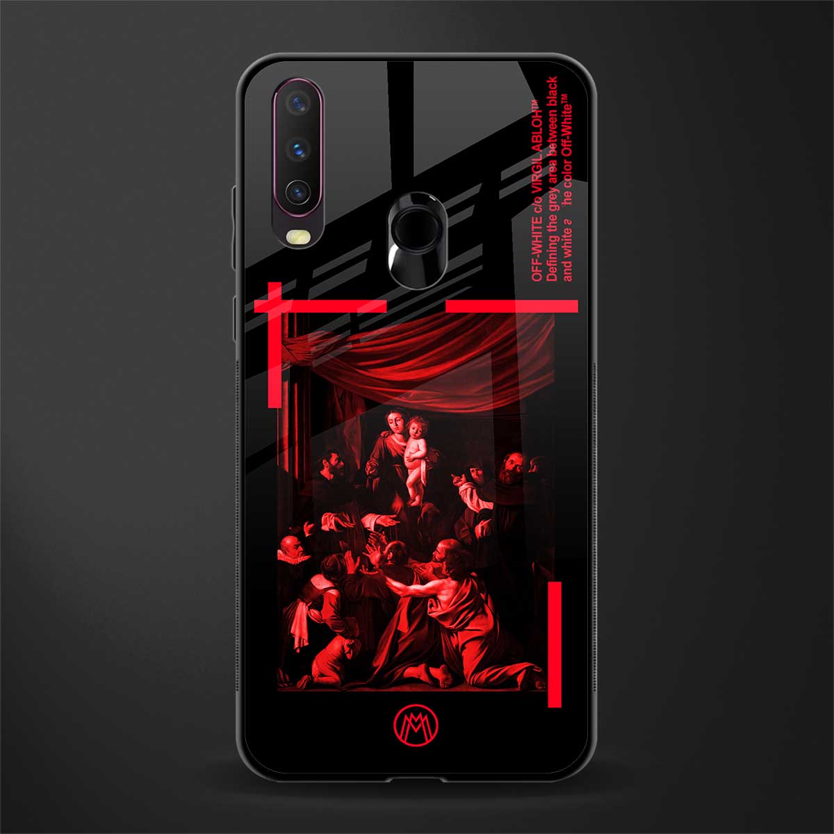 madonna of the rosary glass case for vivo y17 image