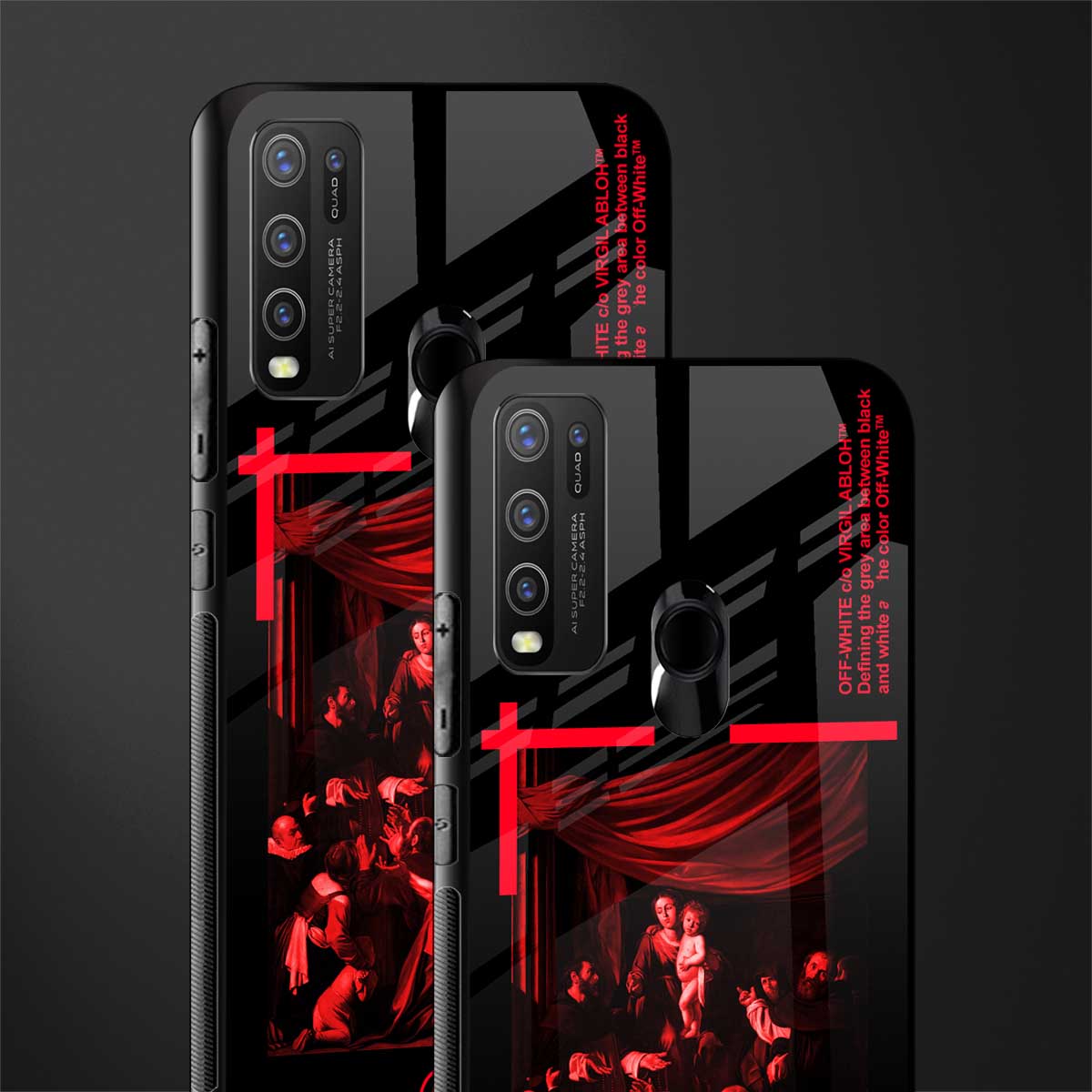 madonna of the rosary glass case for vivo y30 image-2