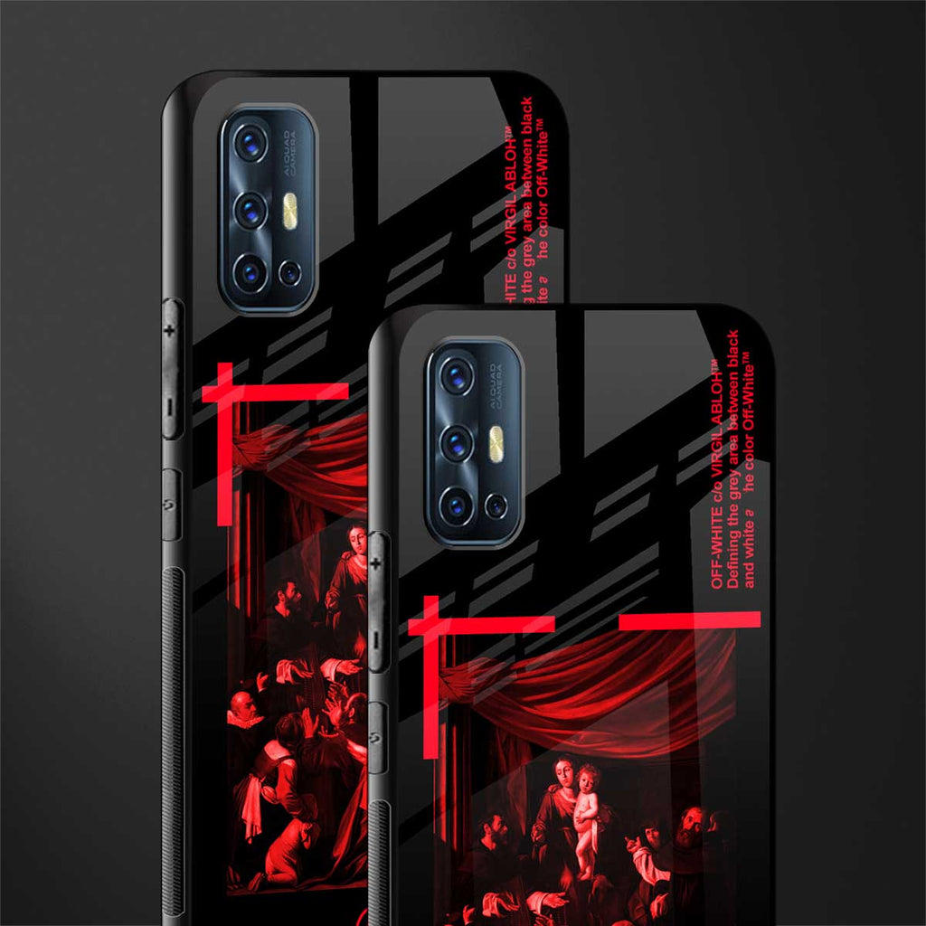 madonna of the rosary glass case for vivo v17 image-2