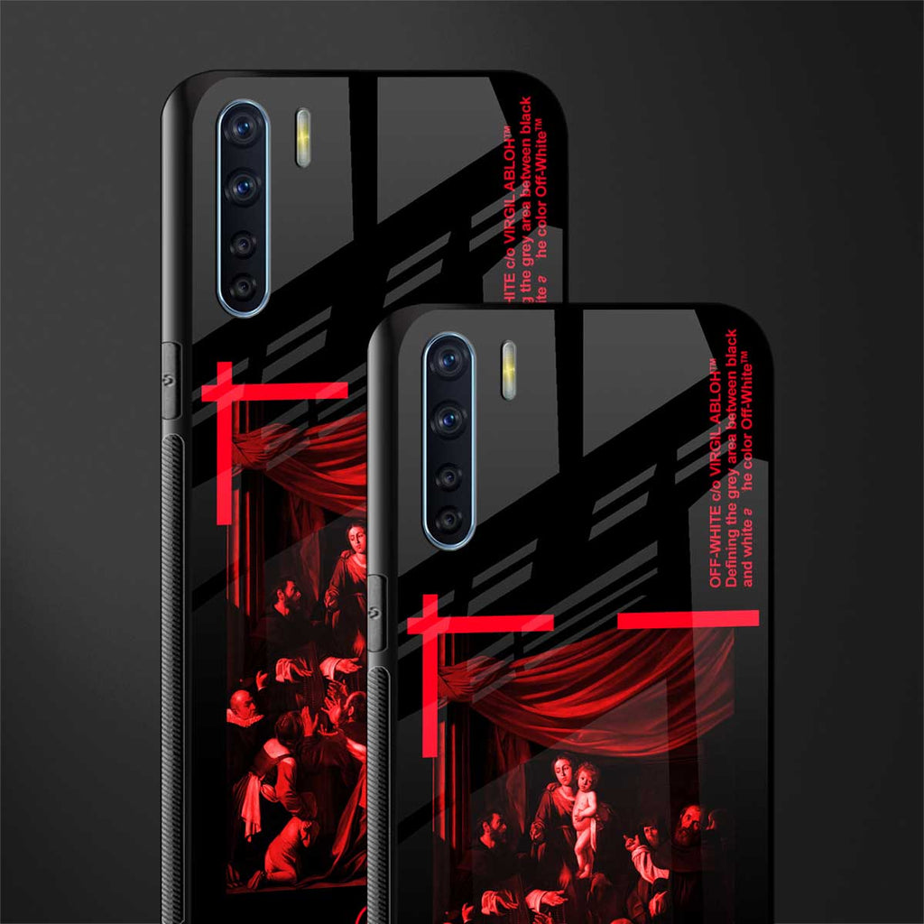 madonna of the rosary glass case for oppo f15 image-2