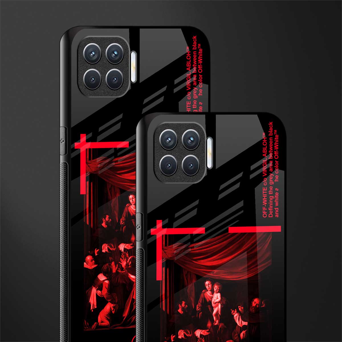 madonna of the rosary glass case for oppo f17 pro image-2