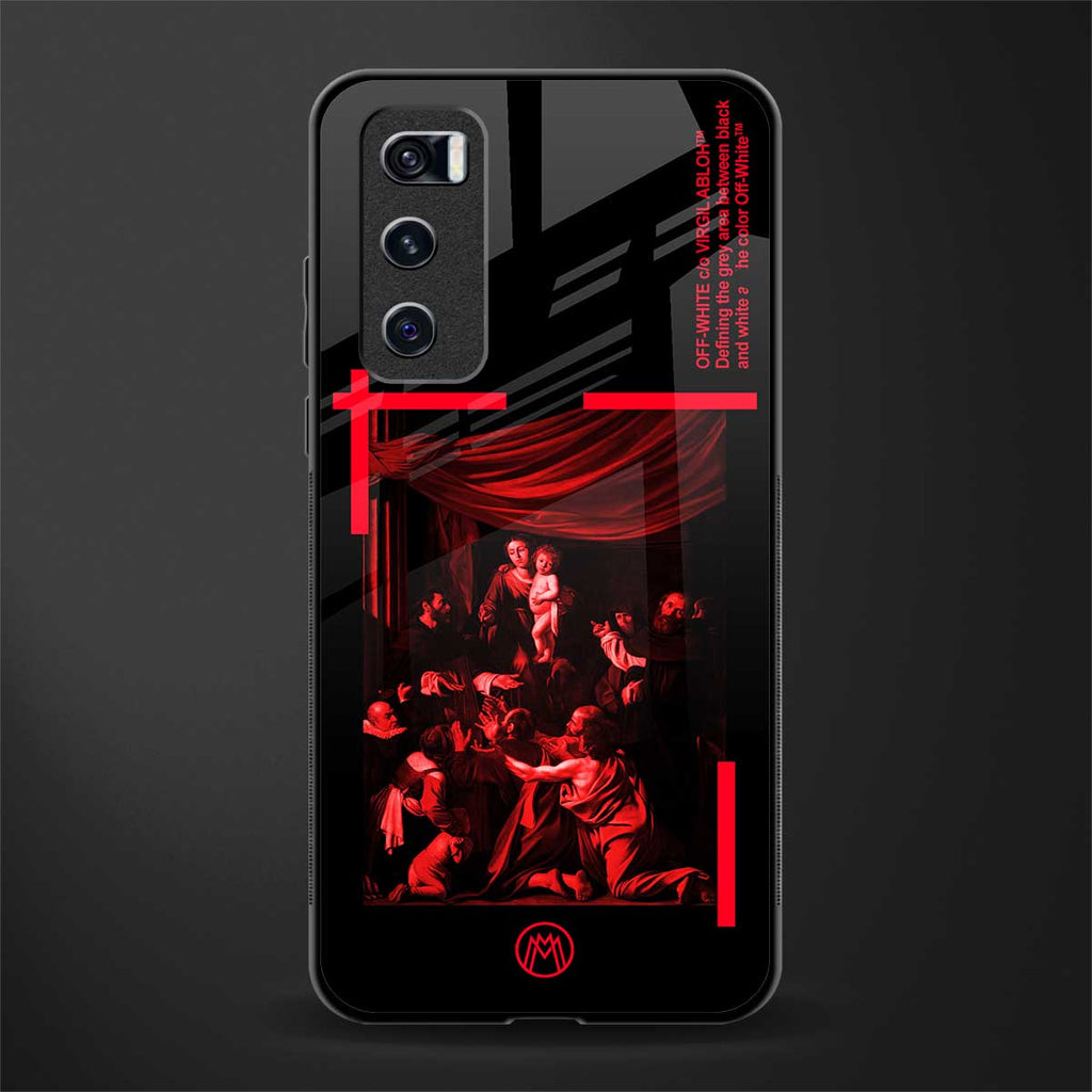 madonna of the rosary glass case for vivo v20 se image
