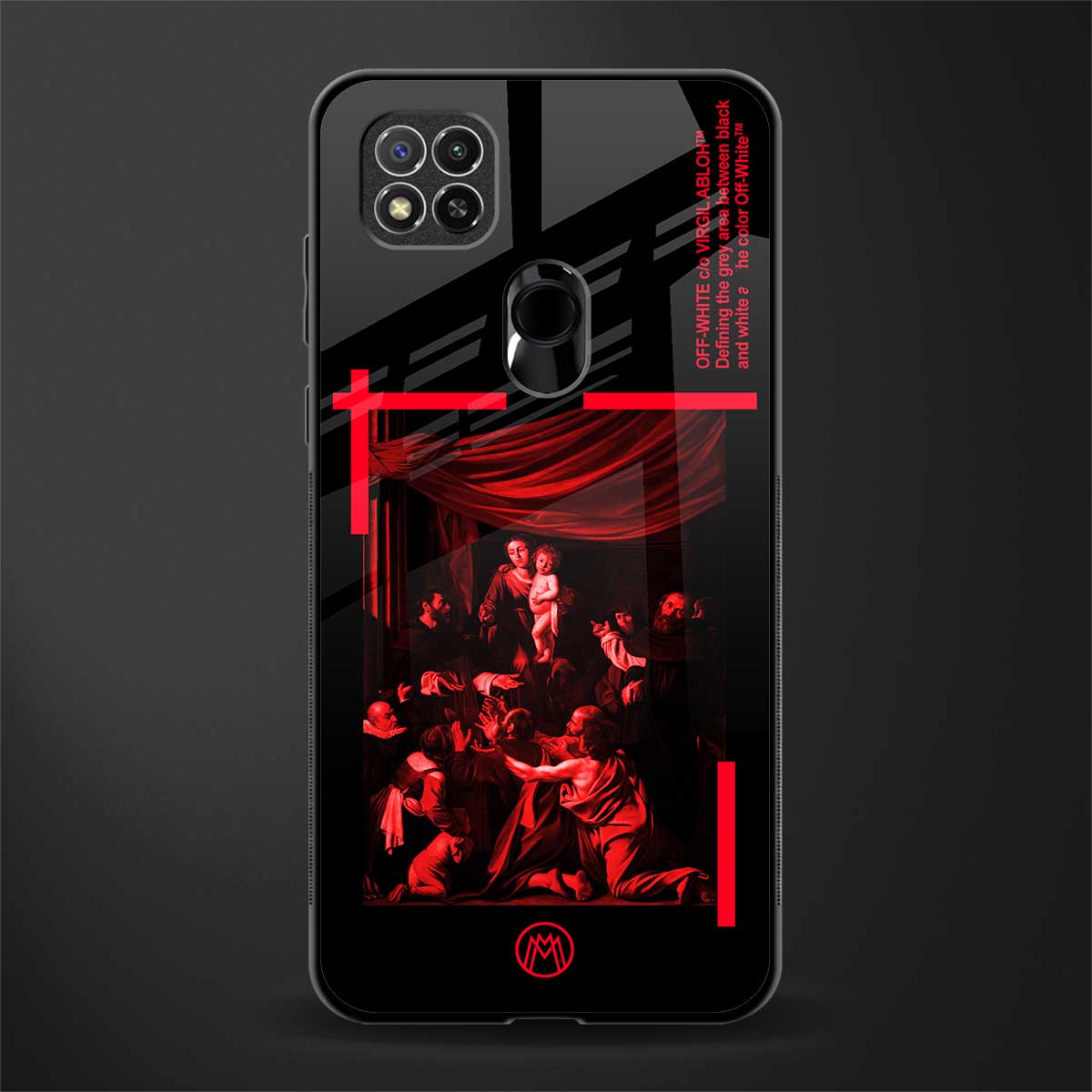 madonna of the rosary glass case for redmi 9c image