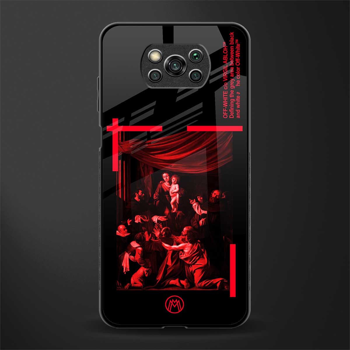 madonna of the rosary glass case for poco x3 pro image