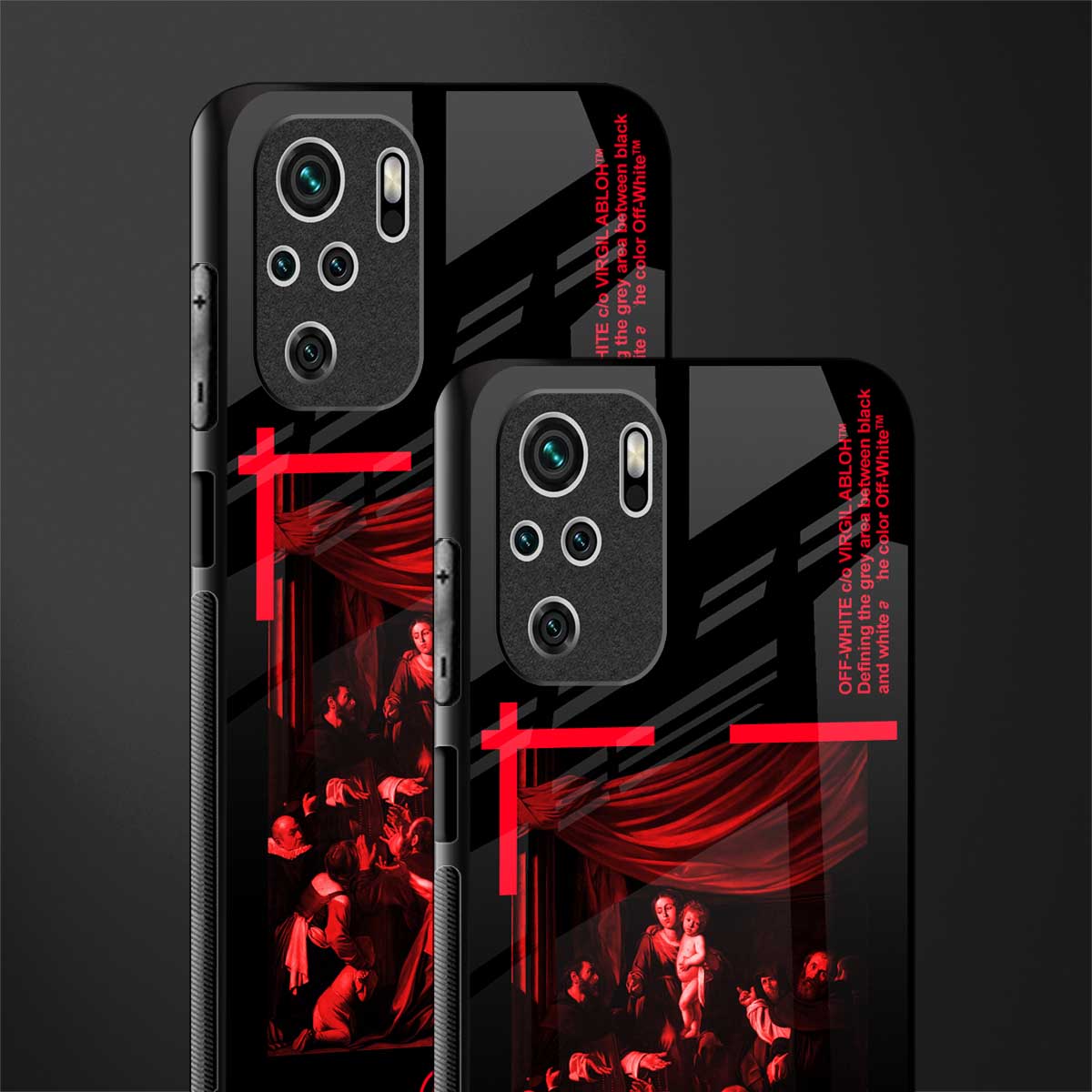 madonna of the rosary glass case for redmi note 10 image-2