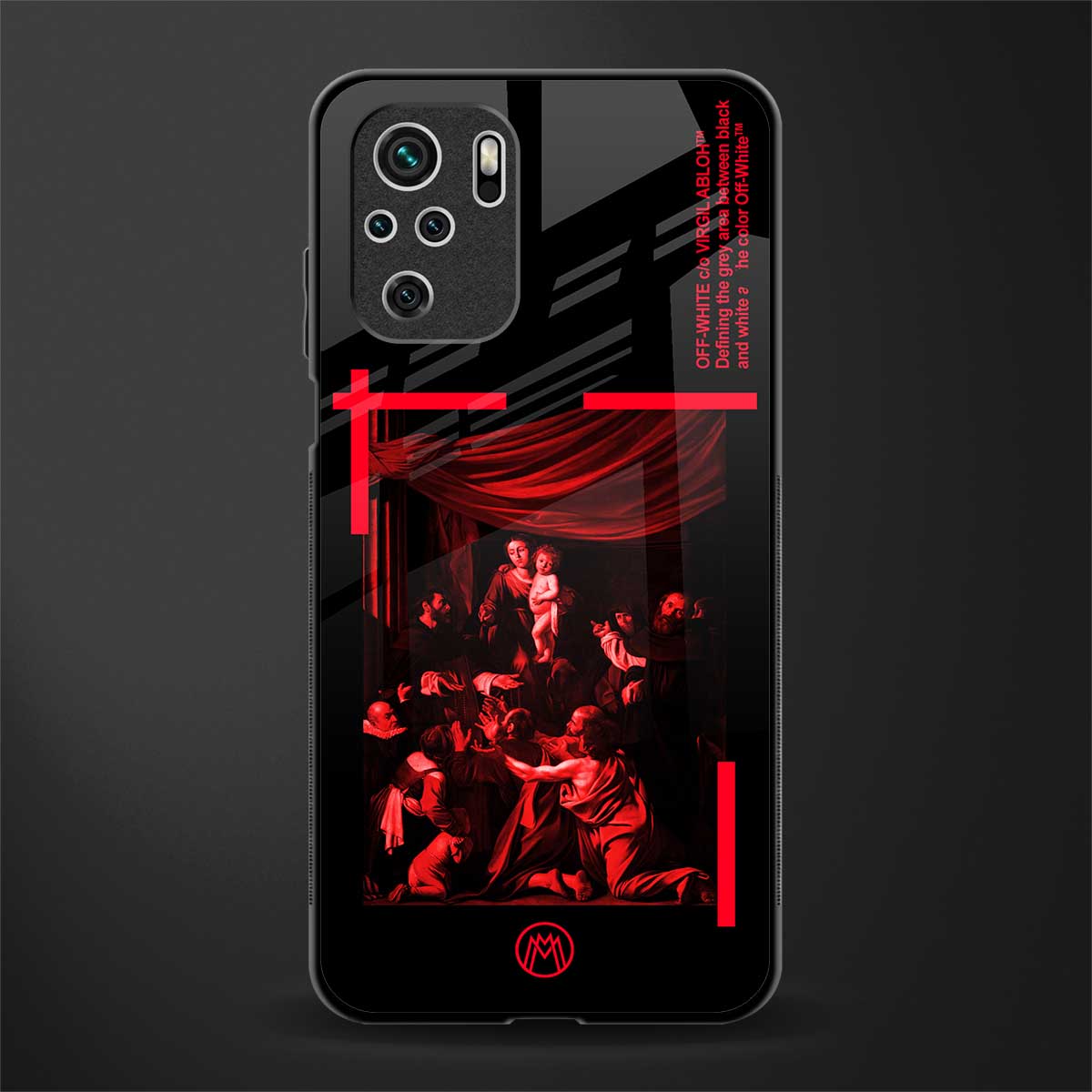 madonna of the rosary glass case for redmi note 10s image