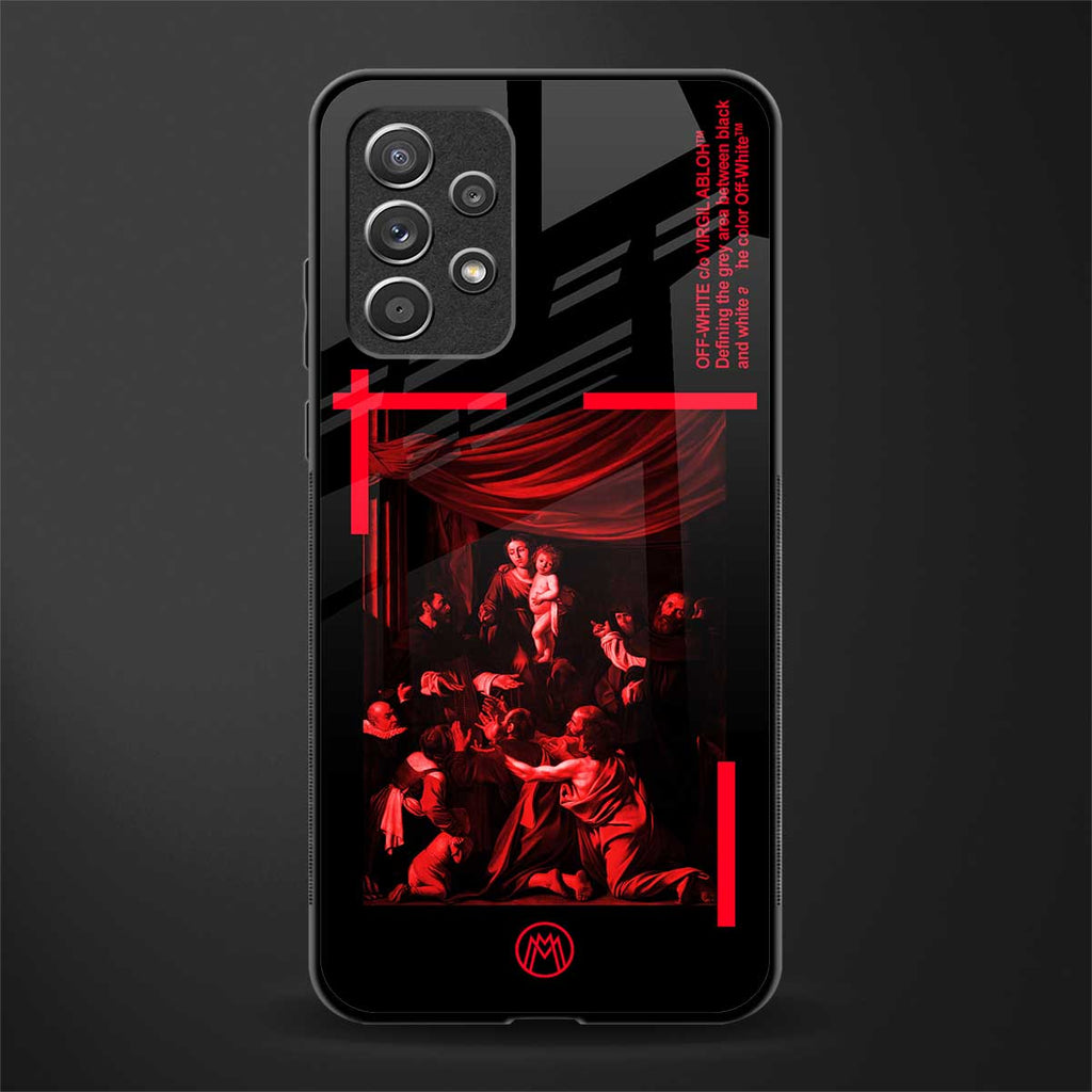 madonna of the rosary glass case for samsung galaxy a32 4g image