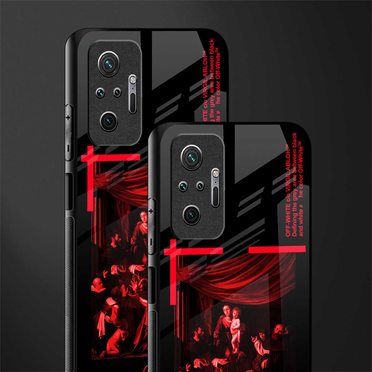 madonna of the rosary glass case for redmi note 10 pro max image-2