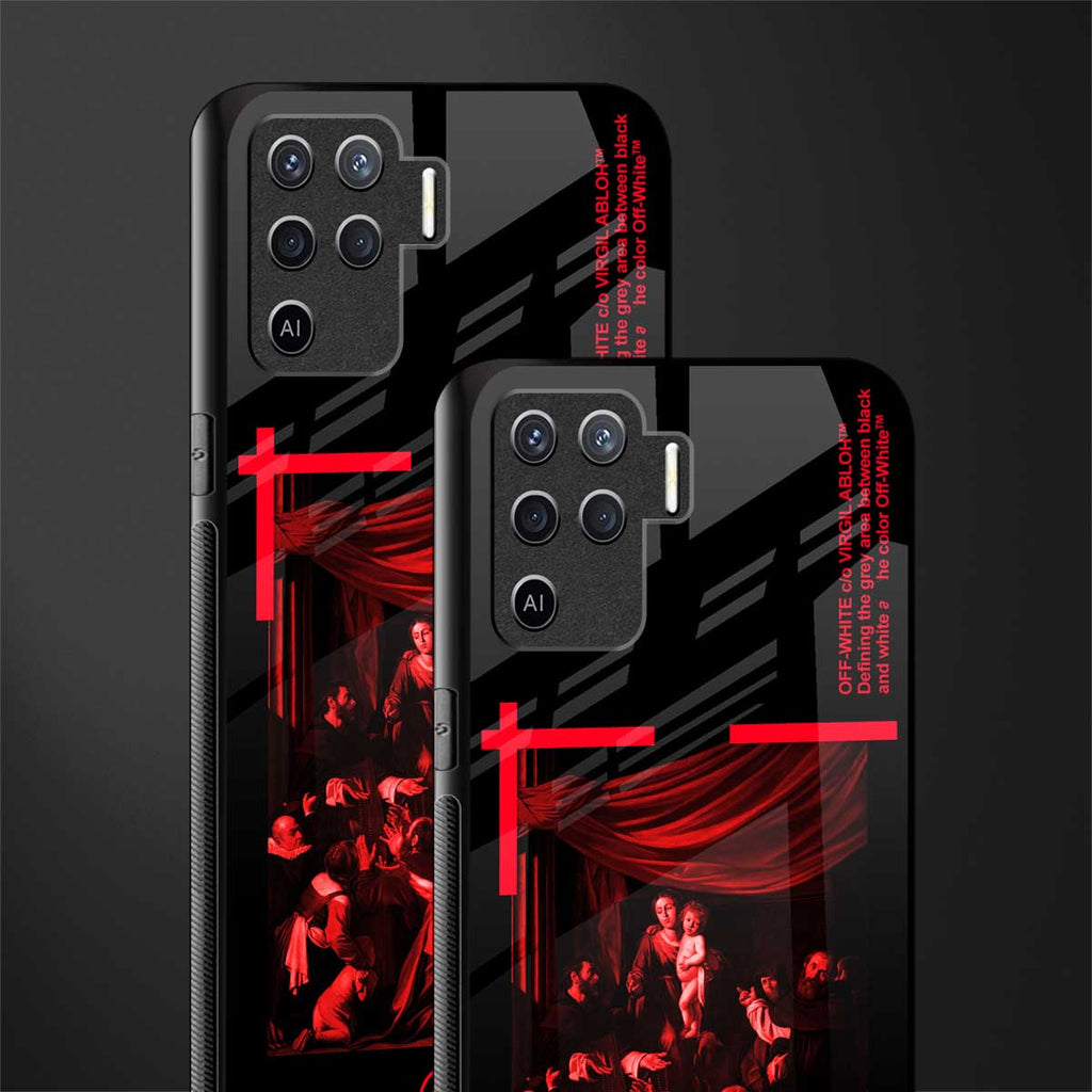 madonna of the rosary glass case for oppo f19 pro image-2
