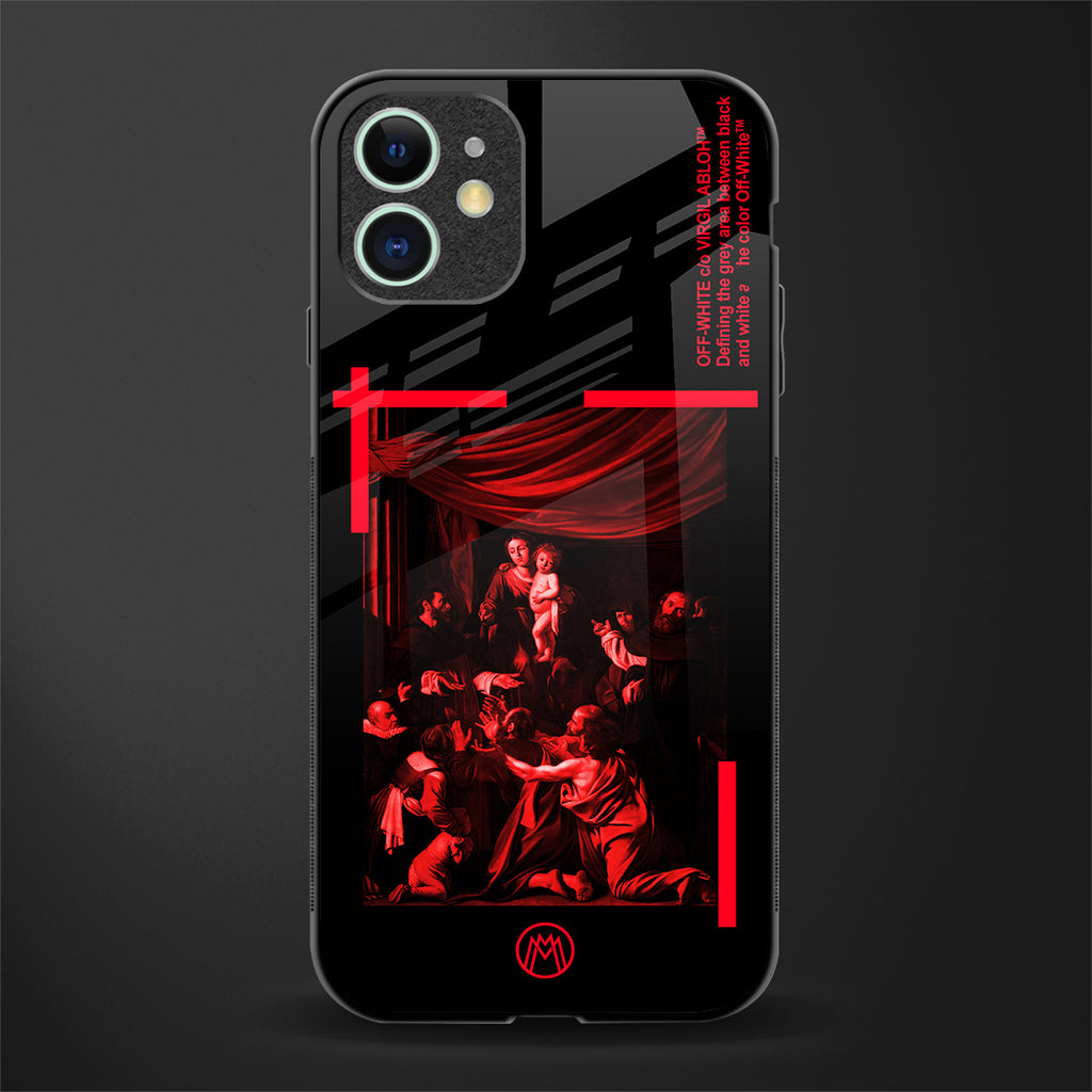 madonna of the rosary glass case for iphone 12 image