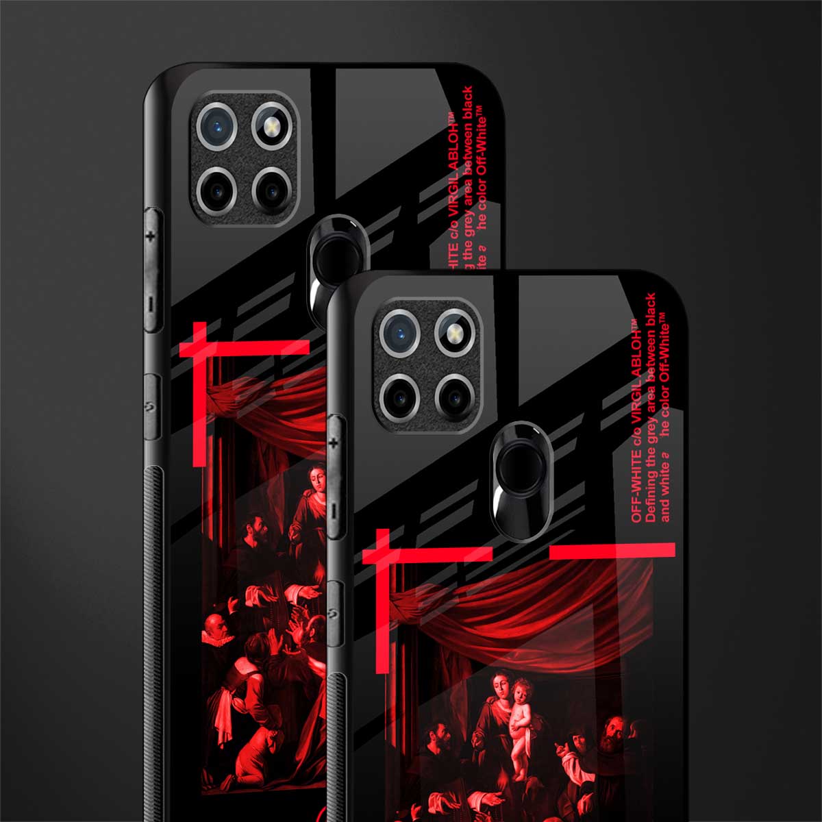 madonna of the rosary glass case for realme c21 image-2