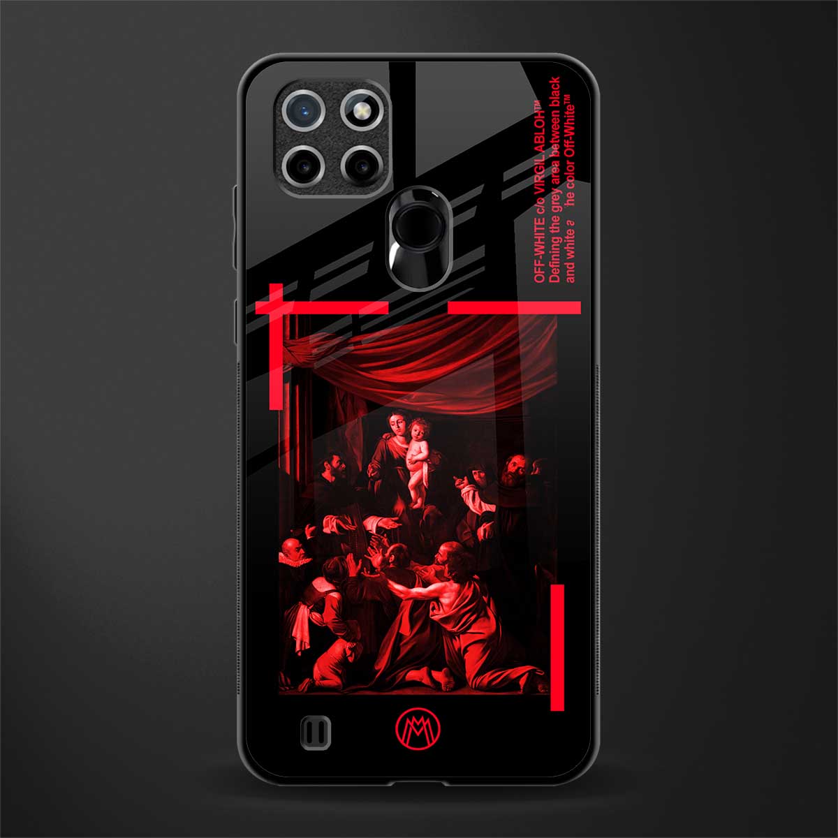 madonna of the rosary glass case for realme c21 image