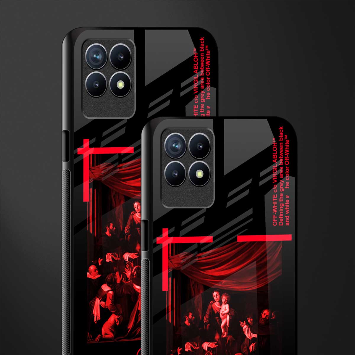 madonna of the rosary glass case for realme 8i image-2