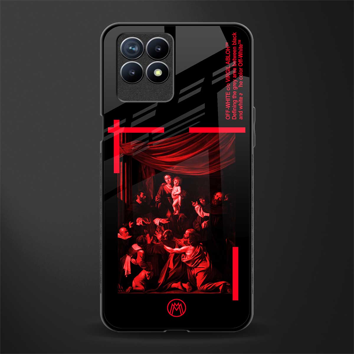 madonna of the rosary glass case for realme 8i image