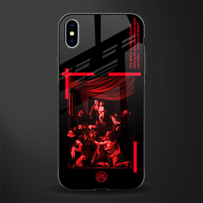 madonna of the rosary glass case for iphone xs max image