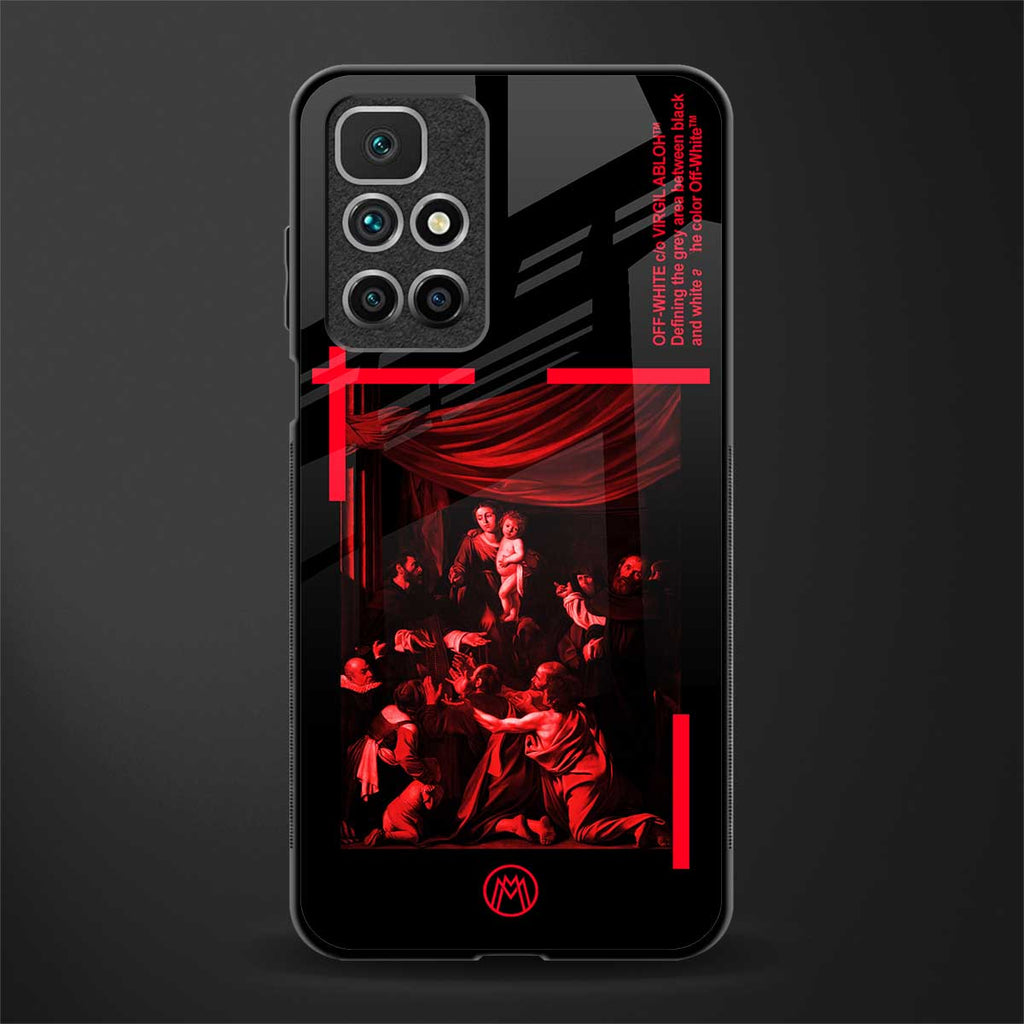 madonna of the rosary glass case for redmi 10 prime image