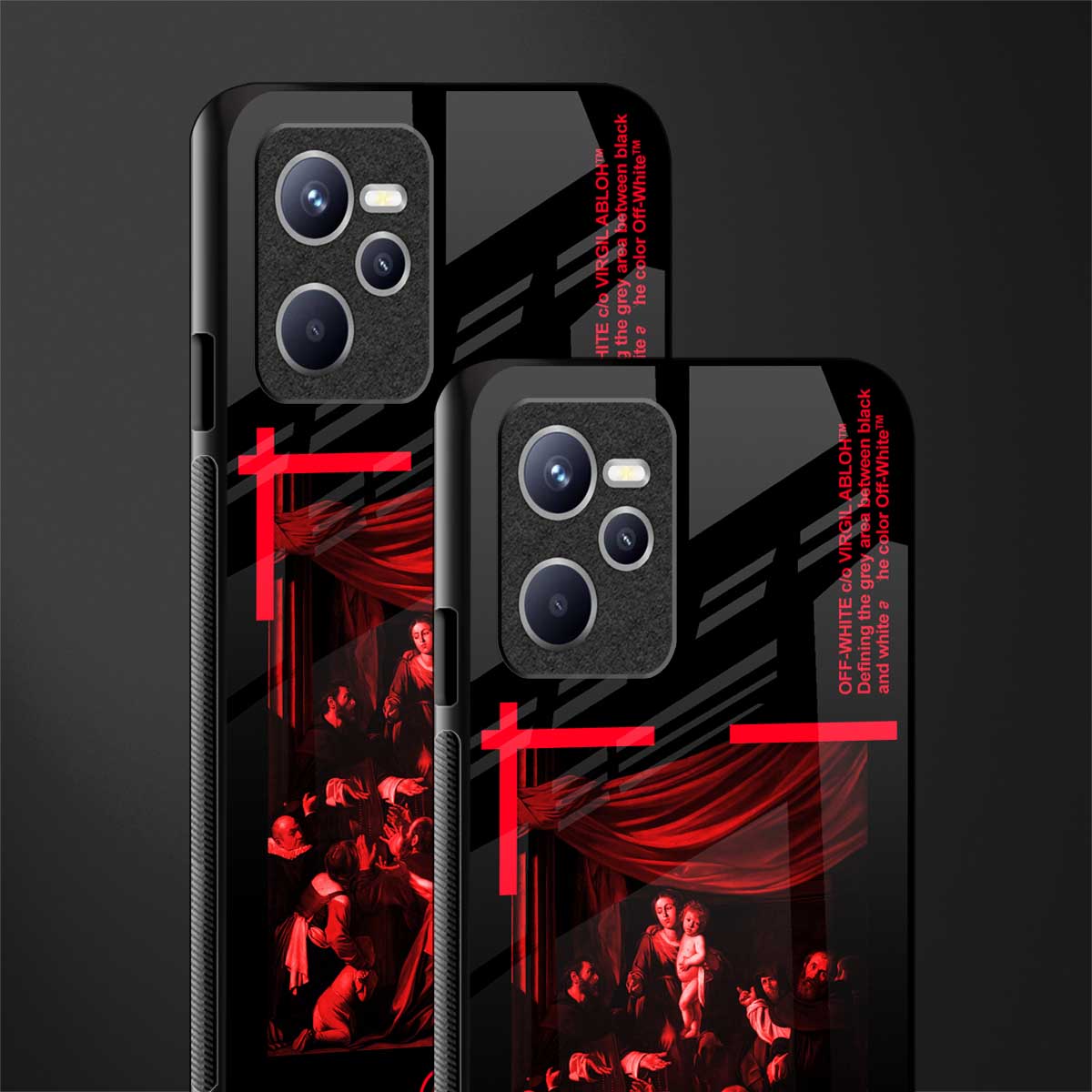 madonna of the rosary glass case for realme c35 image-2