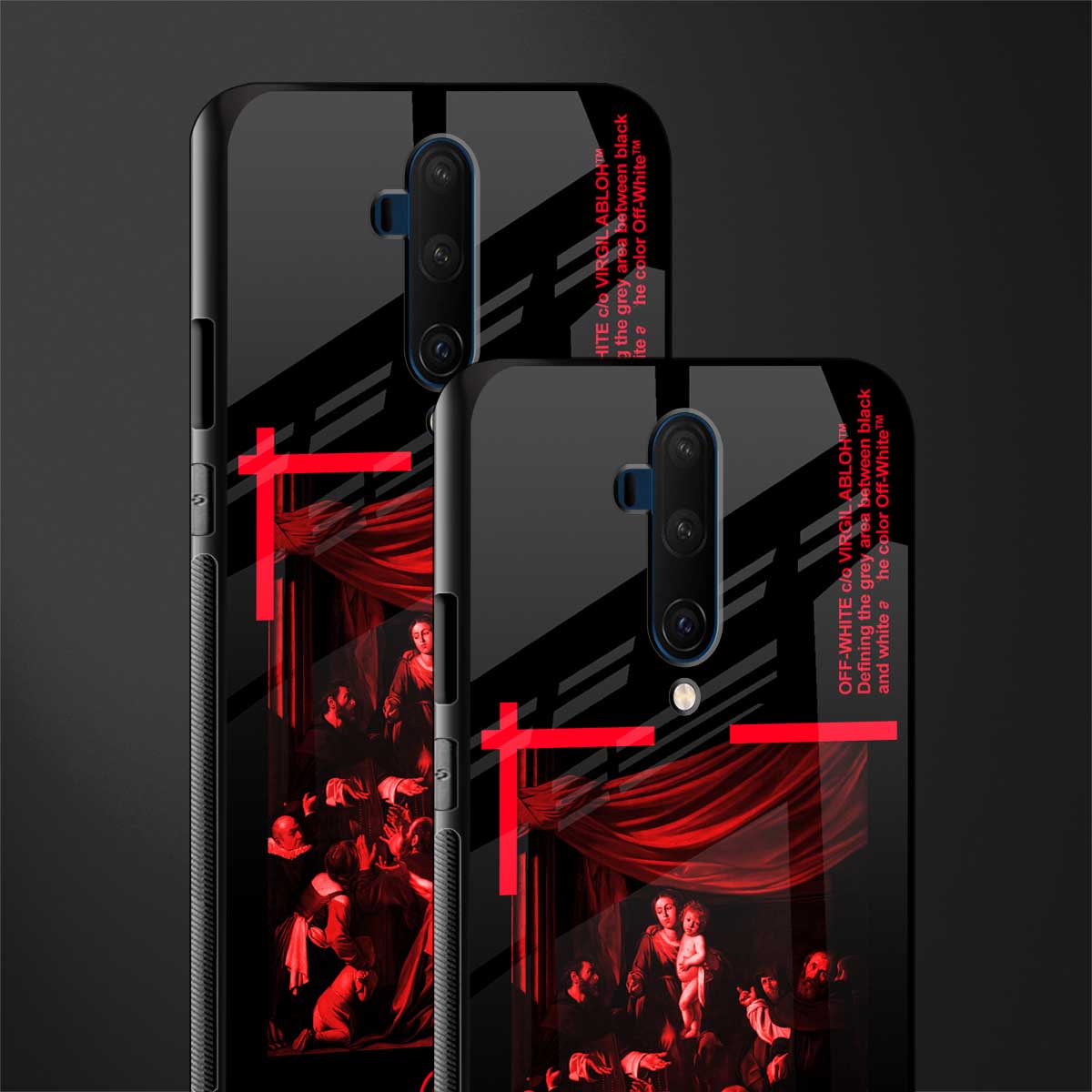 madonna of the rosary glass case for oneplus 7t pro image-2