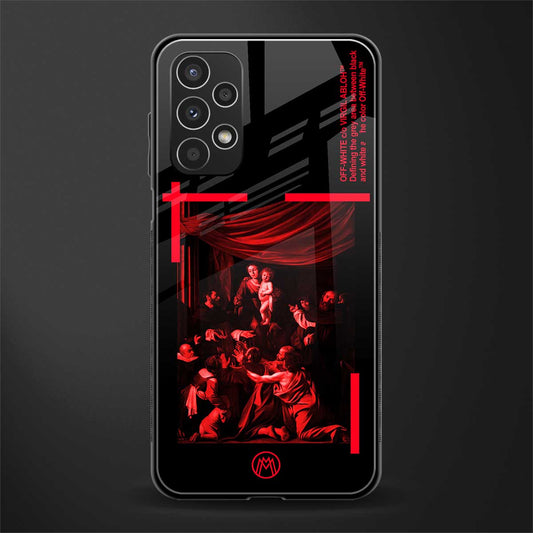 madonna of the rosary back phone cover | glass case for samsung galaxy a13 4g