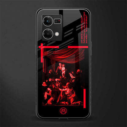 madonna of the rosary back phone cover | glass case for oppo f21 pro 4g