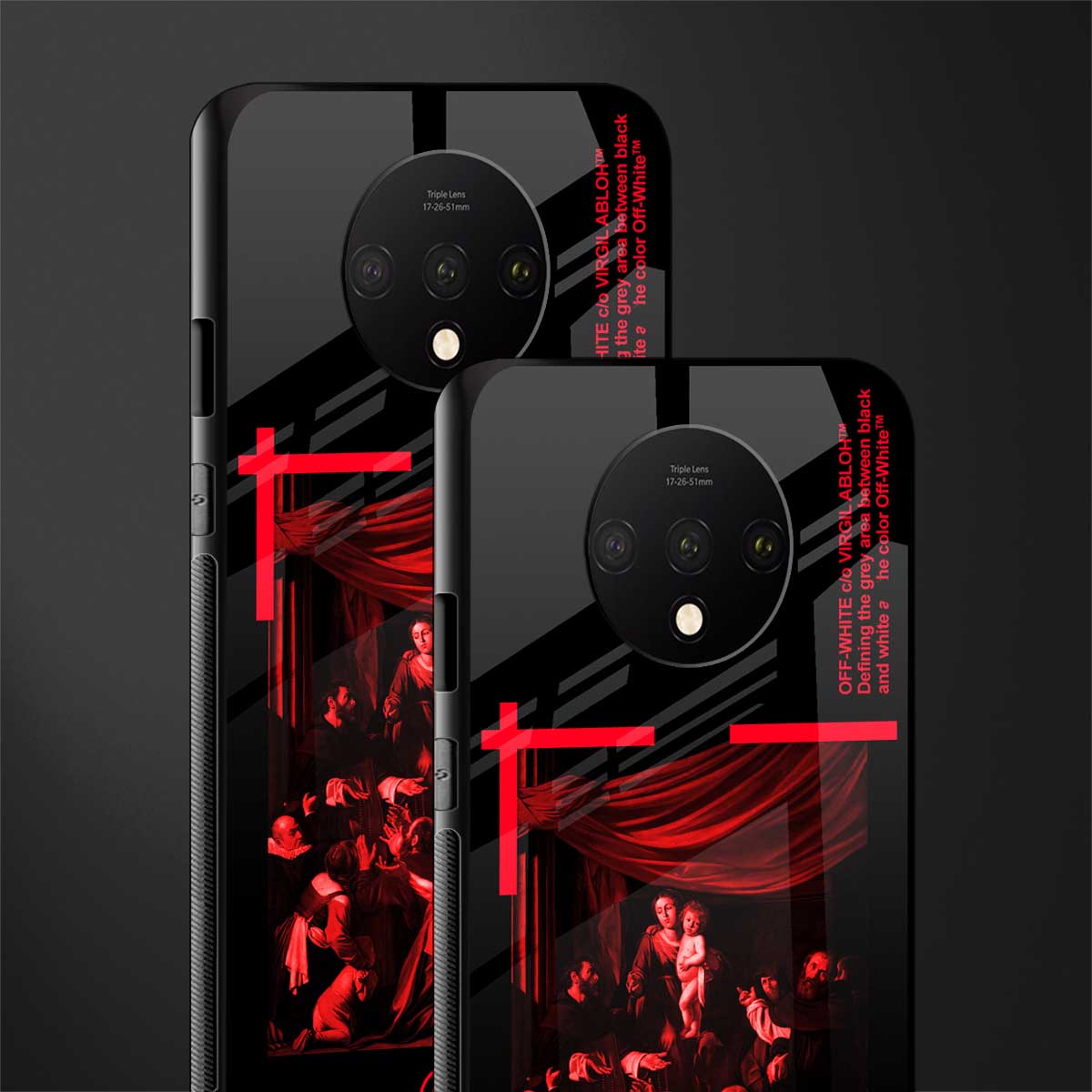 madonna of the rosary glass case for oneplus 7t image-2