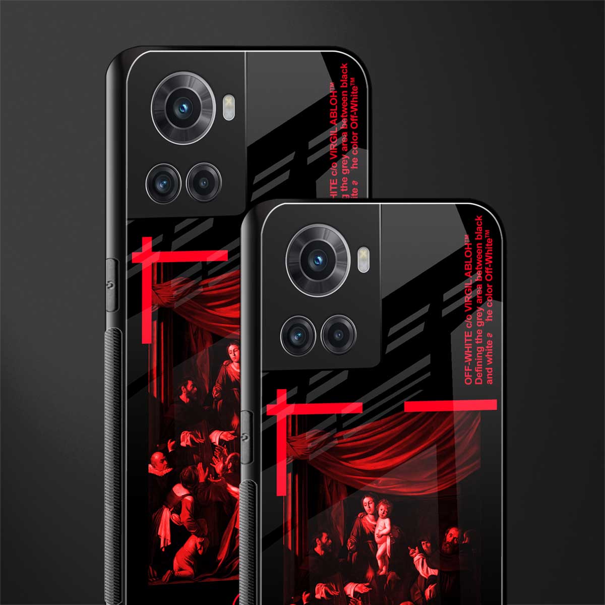 madonna of the rosary back phone cover | glass case for oneplus 10r 5g