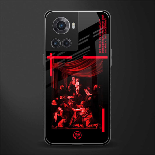 madonna of the rosary back phone cover | glass case for oneplus 10r 5g