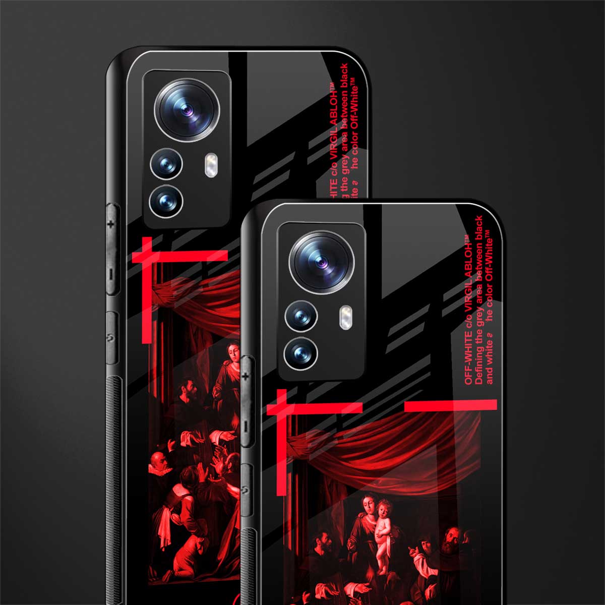madonna of the rosary back phone cover | glass case for xiaomi 12 pro