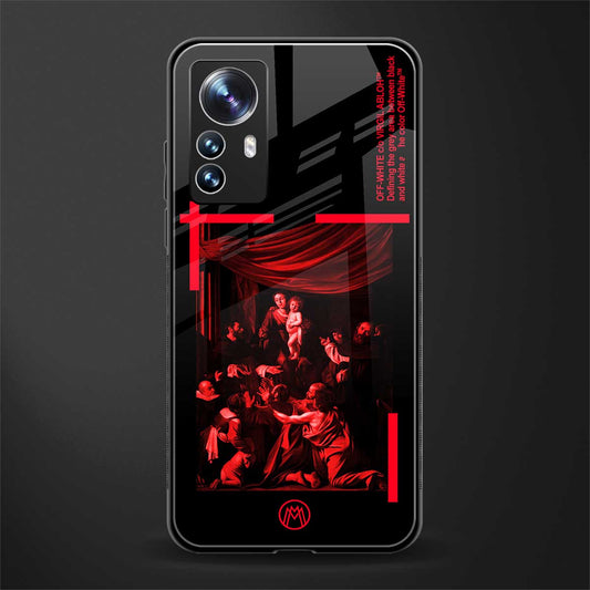 madonna of the rosary back phone cover | glass case for xiaomi 12 pro