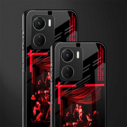 madonna of the rosary back phone cover | glass case for vivo y16