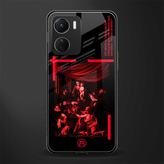 madonna of the rosary back phone cover | glass case for vivo y16