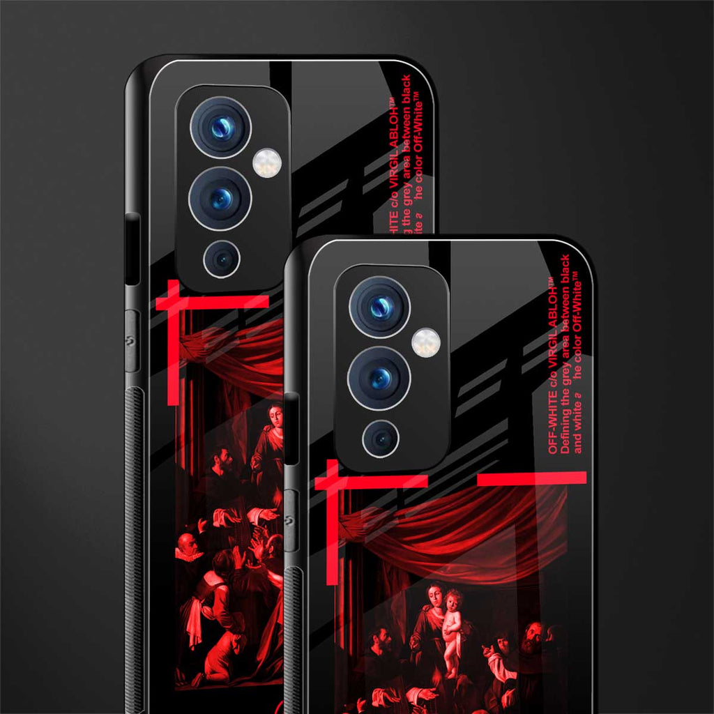 madonna of the rosary back phone cover | glass case for oneplus 9