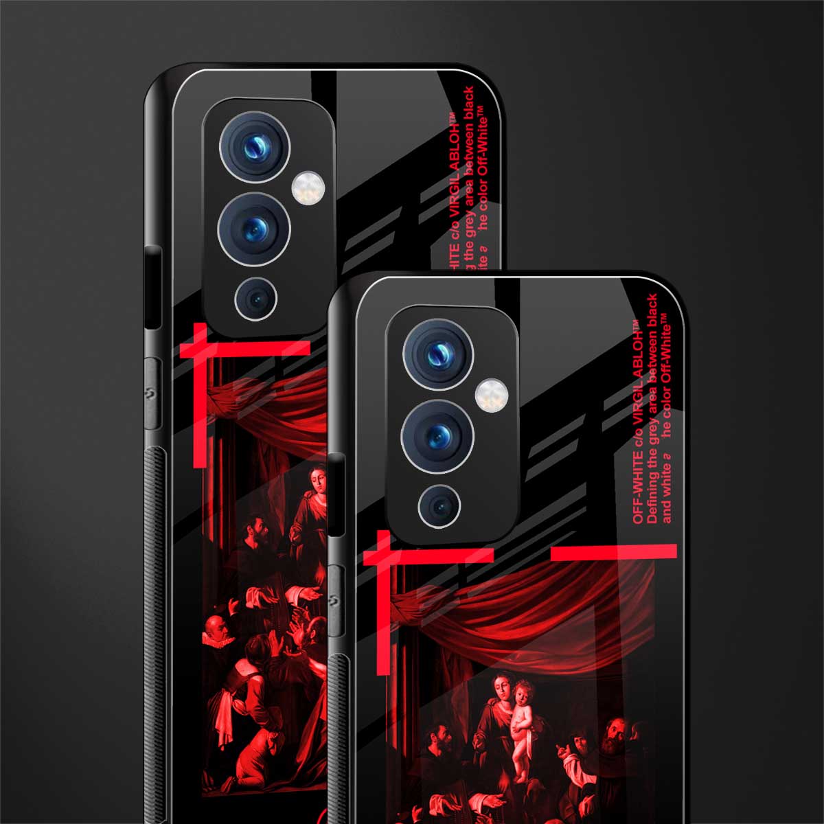 madonna of the rosary back phone cover | glass case for oneplus 9