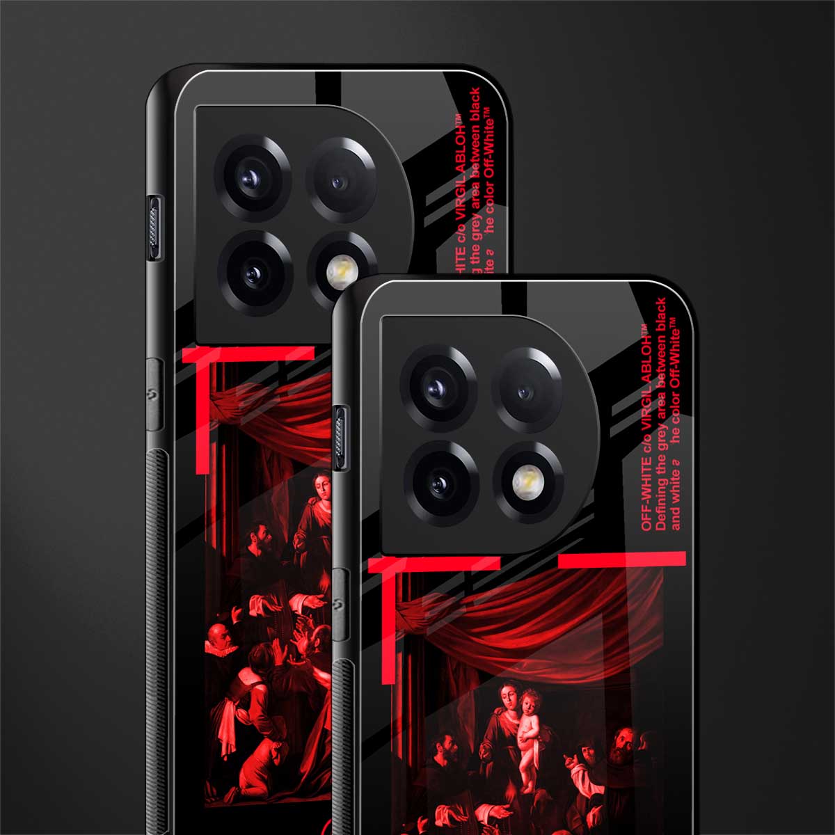 madonna of the rosary back phone cover | glass case for oneplus 11