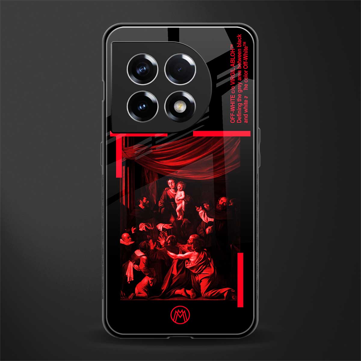 madonna of the rosary back phone cover | glass case for oneplus 11