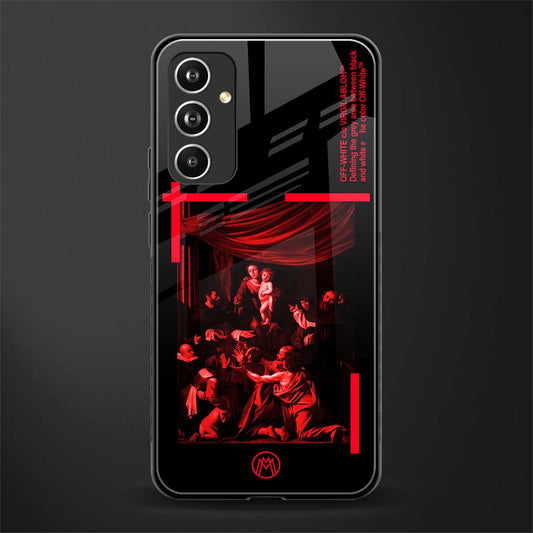 madonna of the rosary back phone cover | glass case for samsung galaxy a54 5g