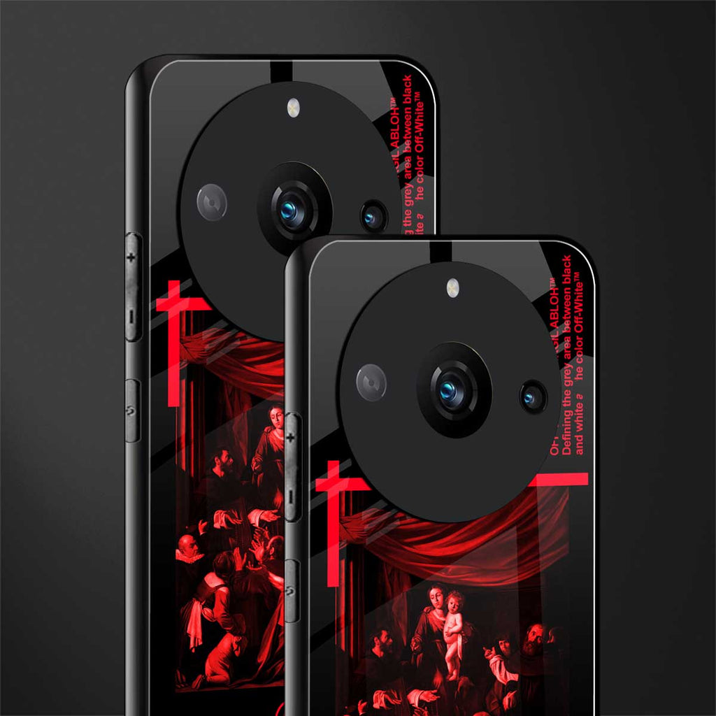 madonna of the rosary back phone cover | glass case for realme 11 pro 5g