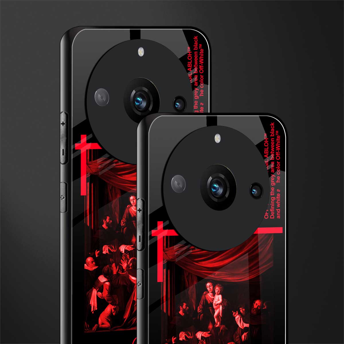 madonna of the rosary back phone cover | glass case for realme 11 pro 5g