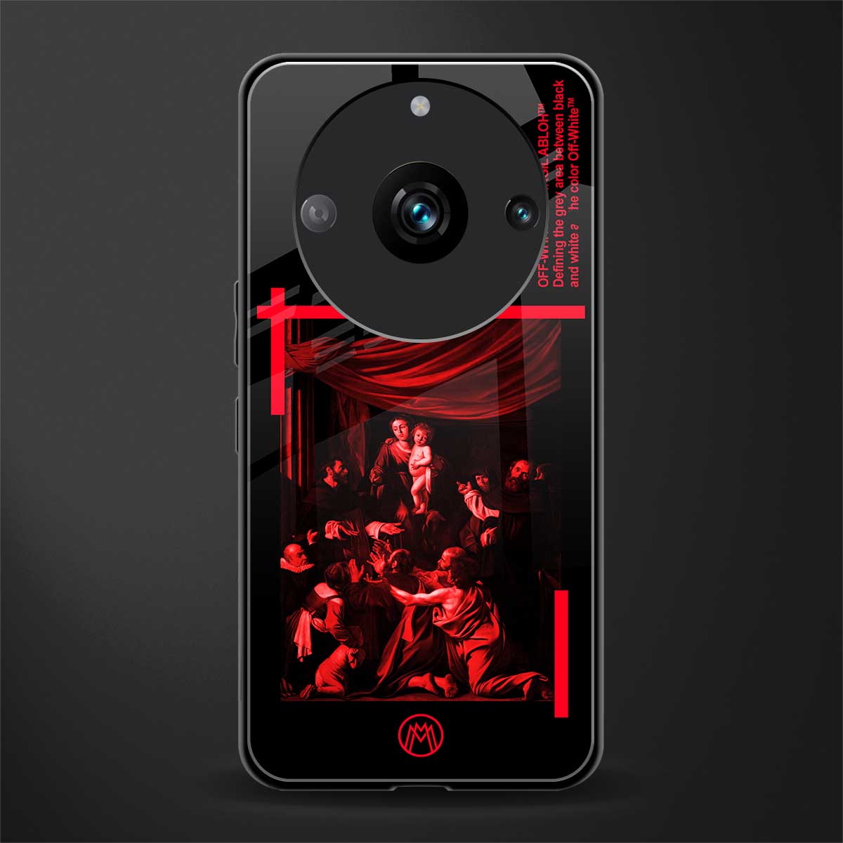 madonna of the rosary back phone cover | glass case for realme 11 pro 5g